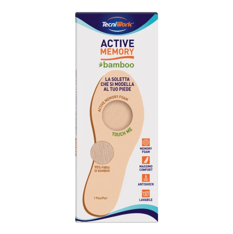 Tecniwork spa Active Memory Soletta Bamboo Tecniwork® 1 Paio Misura 39