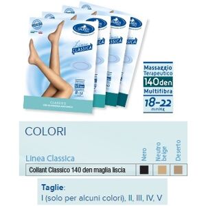 Desa pharma srl Sauber Linea Classica Collant 140den Maglia Liscia Colore Nero Taglia 4