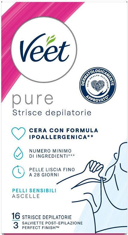 Reckitt benckiser h.(it.) spa Veet Strisce Ascelle Ipoal 16pz