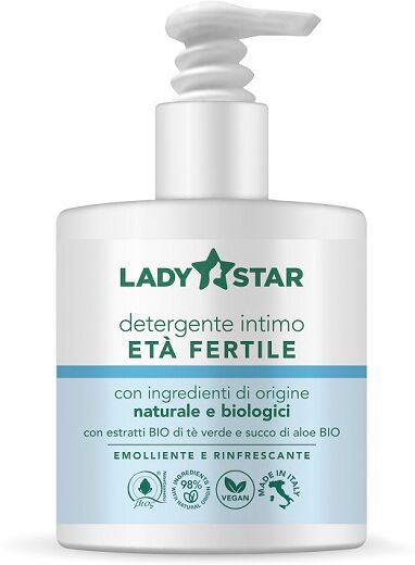 Farvima medicinali spa Lady Star Detergente Intimo Donne In Età Fertile Naturale E Biologico Flacone 300 Ml