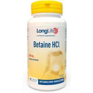 LONGLIFE Srl Longlife Betaine Hcl 90 Cpr