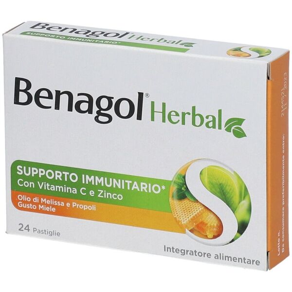 reckitt benckiser h.(it.) spa benagol herbal 24 pastiglie miele