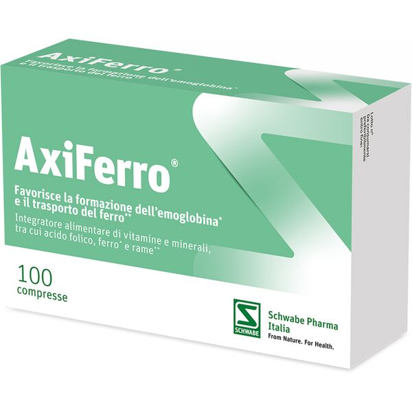 schwabe pharma italia srl axiferro 100 cpr        pegaso