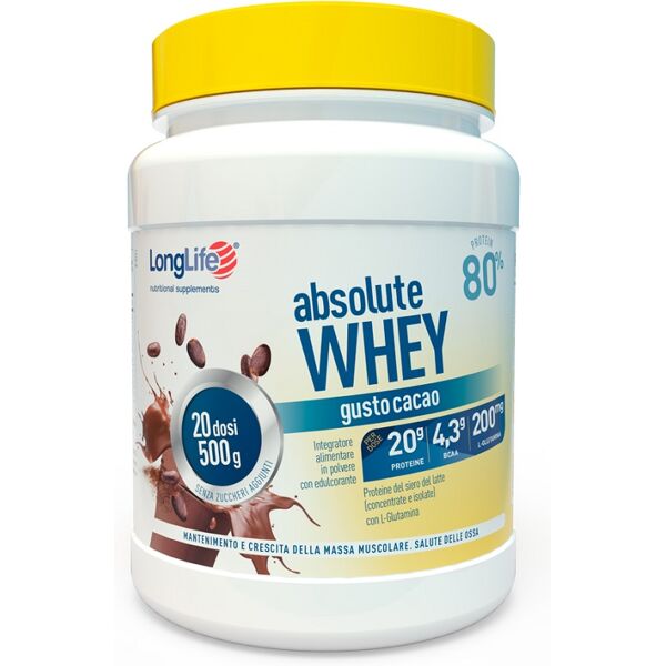 longlife srl longlife absolute whey cacao