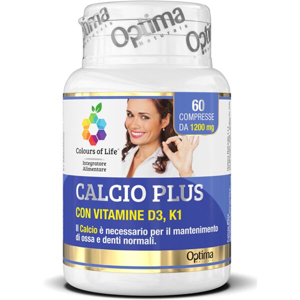 optima naturals srl colours life calcio plus 60cpr