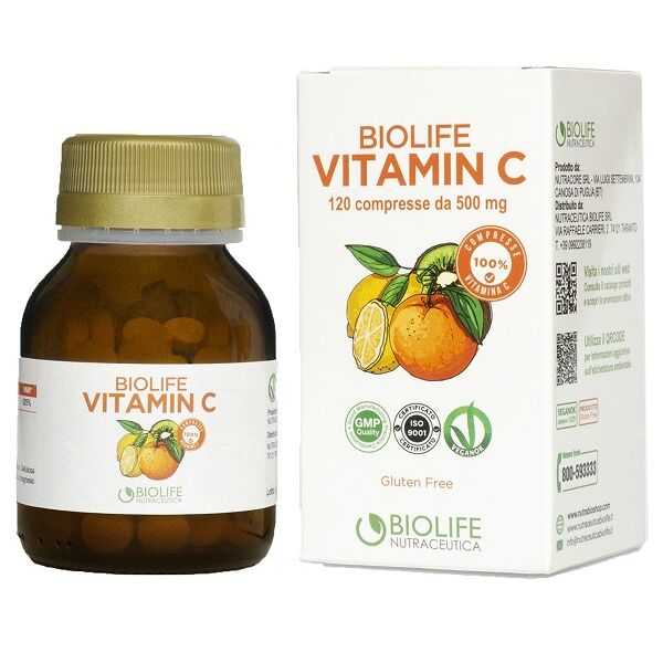 nutraceutica biolife srl biolife vitamin c 120cpr