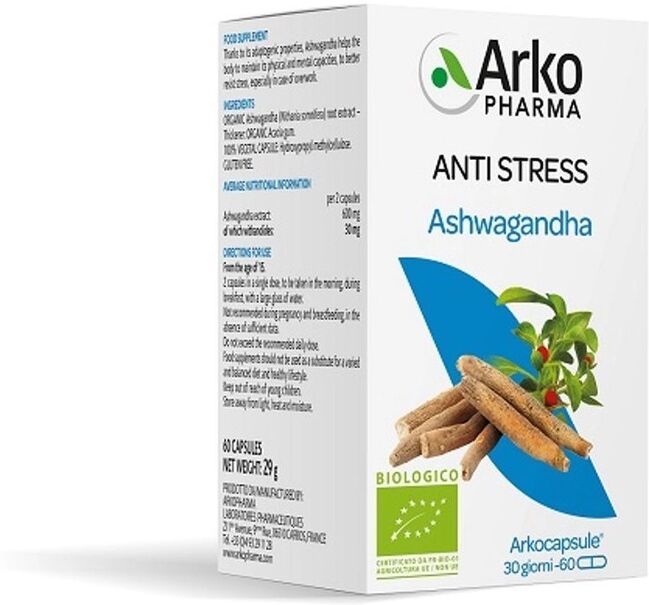 erbavoglio production srl ashwagandha bio 60 capsule