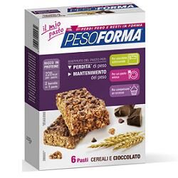nutrition & sante' italia spa pesoforma barrette cereali e cioccolato 12 pezzi