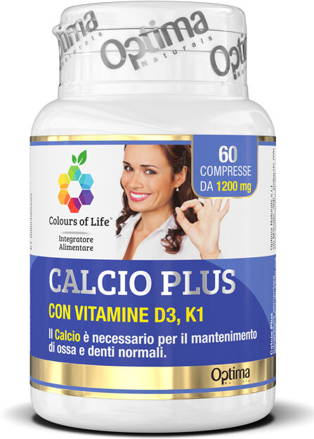 optima naturals srl colours life calcio plus 60cpr