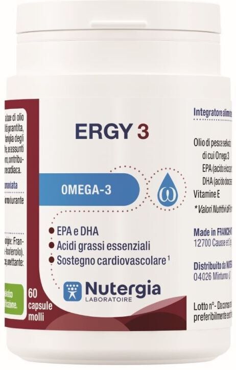 laboratoire nutergia ergy*3 omega3 60 cps