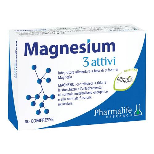 Pharmalife research srl Magnesium 3 Attivi 60 Compresse