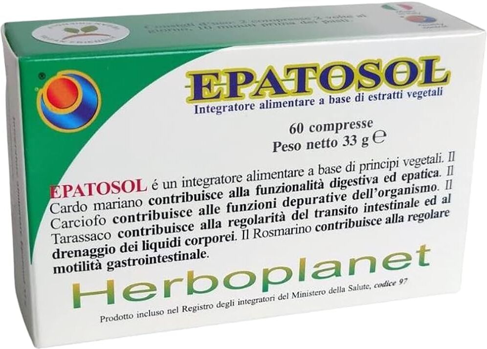 Herboplanet srl Epatosol 60 Compresse