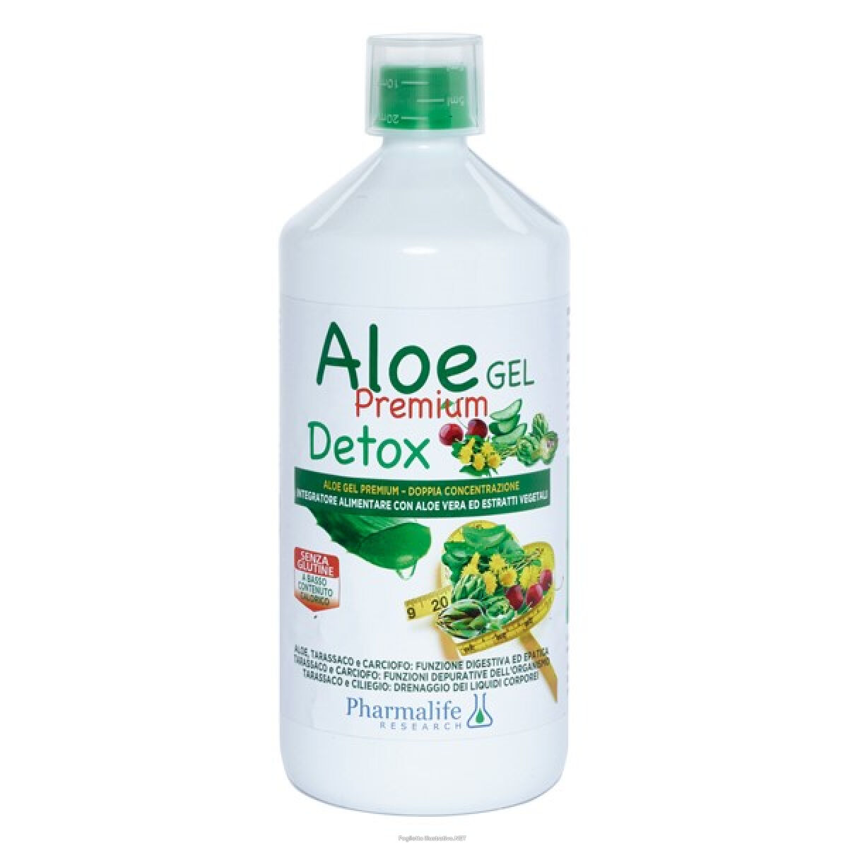 Pharmalife research srl Aloe Gel Premium Detox 1l Alimenti  Pharmalife Research