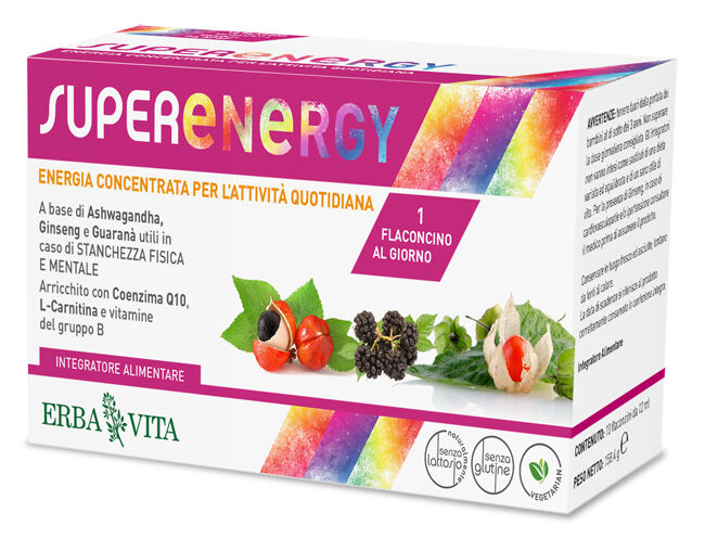 Super Energy 10 Flaconi 12 Ml Erba Vita