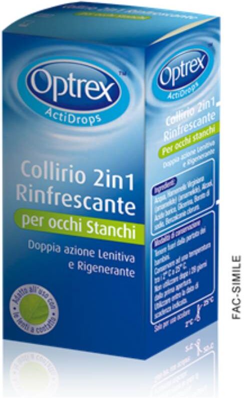 reckitt benckiser h.(it.) spa optrex actidrops collirio 2 in 1 rinfrescante per occhi stanchi