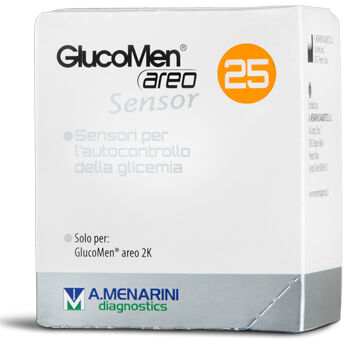 a.menarini diagnostics glucomen areo sensor str 25pz