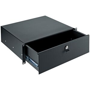 K&M ; 49123 Rack Drawer 3U Black