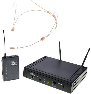 the t.bone TWS 16 HeadmiKeO 600 MHz Set