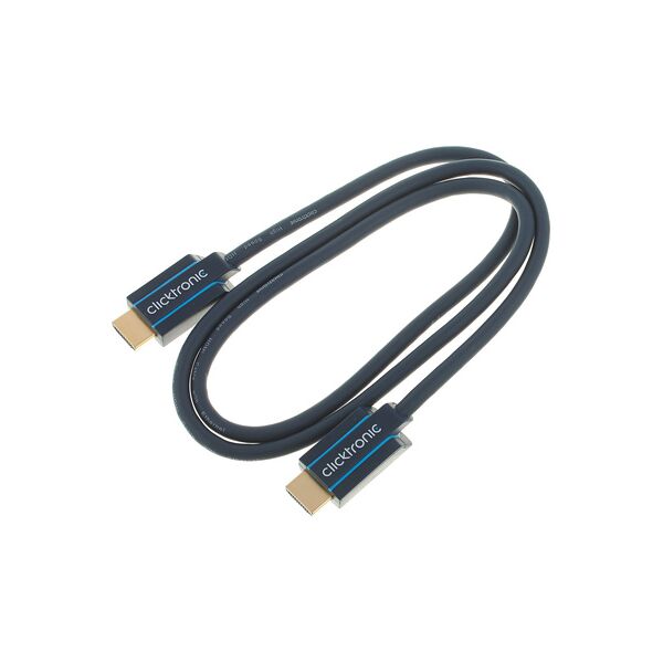 clicktronic hdmi casual cable 1m dark blue