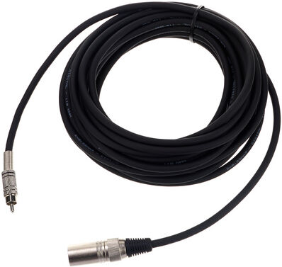 pro snake aes/ebu spdif cable male 10 black