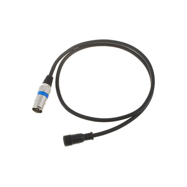 stairville ip65 adapter cable dmx in 1m black