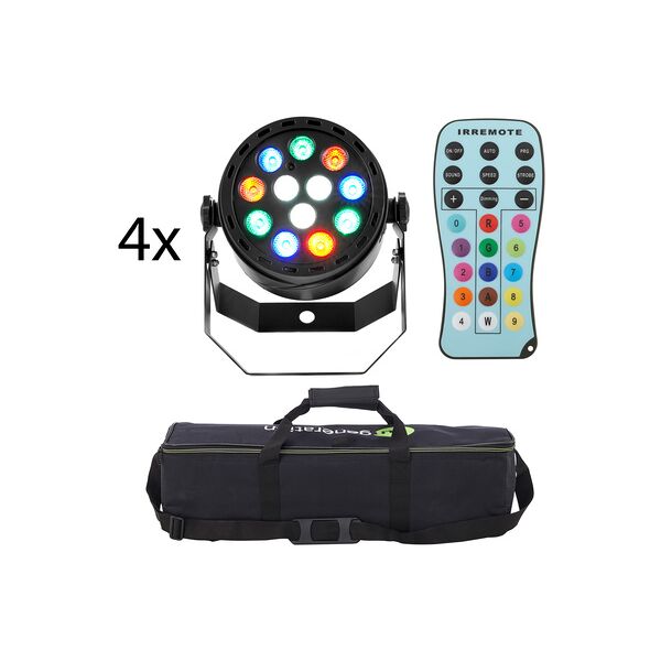 fun generation led pot 12x1w rgbw bundle