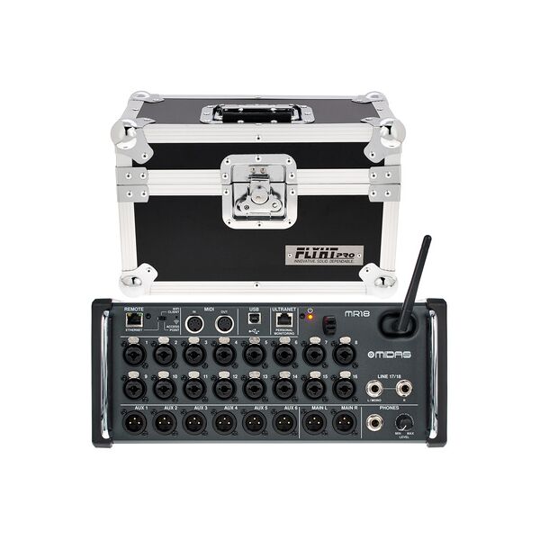 midas mr 18 flyht case bundle