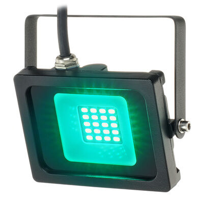 EuroLite LED IP FL-10 SMD turquoise Black matt