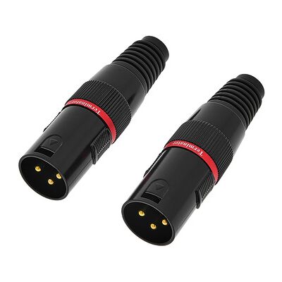 Terminatore DMX XLR 3 pin - Set da 2 - Metallo, Nero Terminatore DMX XLR 3 pin - Set da 2 - Metallo, Nero