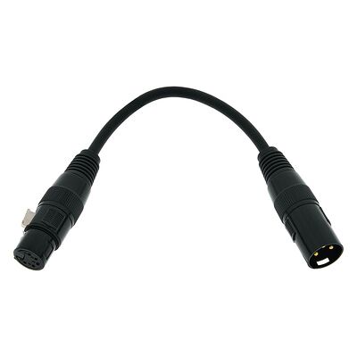Adattatore DMX American DJ AC-DMXT/3M5F - 3 Poli a 5 Poli, Metallo, Nero Adattatore DMX American DJ AC-DMXT/3M5F - 3 Poli a 5 Poli, Metallo, Nero