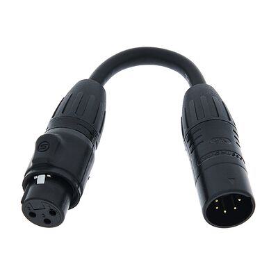 Cavo adattatore DMX American DJ - XLR 3 a 5 poli, IP65 Cavo adattatore DMX American DJ - XLR 3 a 5 poli, IP65