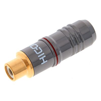 Sommer Cable Hicon HI-CF08-RED - 1 Connettore RCA - Oro - Dritto - Nero Sommer Cable Hicon HI-CF08-RED - 1 Connettore RCA - Oro - Dritto - Nero