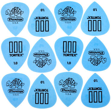 Dunlop Tortex III Riffle 1.00 Pack Blue