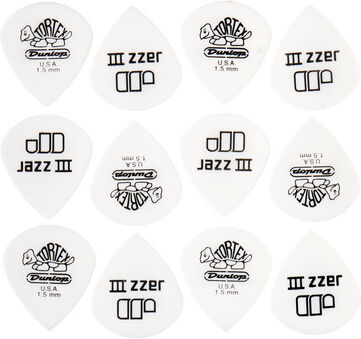 Dunlop Tortex Jazz III White 1,50