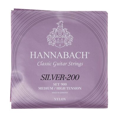 Corde per chitarra Hannabach Silver 200 - Tensione media/alta Corde per chitarra Hannabach Silver 200 - Tensione media/alta