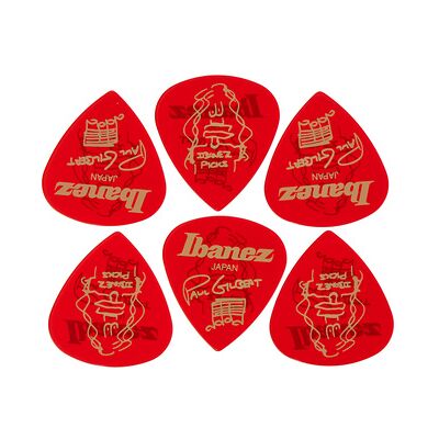 Ibanez Paul Gilbert Pick Set CA - 6P Red Ibanez Paul Gilbert Pick Set CA - 6P Red
