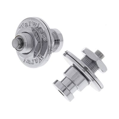 Warwick Security Straplocks Chrome Warwick Security Straplocks Chrome