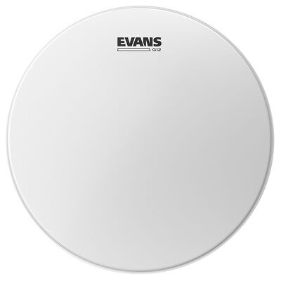 Evans 12" G12 White Coated bianco con superficie sabbiata Evans 12" G12 White Coated bianco con superficie sabbiata