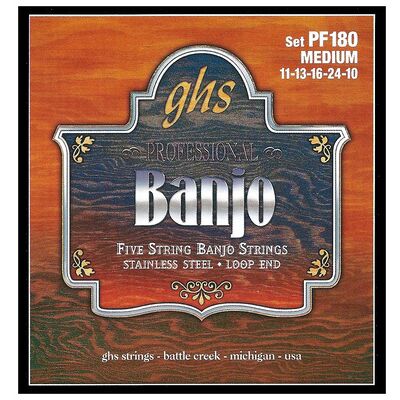 GHS PF180 5-String Banjo Set GHS PF180 5-String Banjo Set