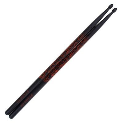 Tama 5A-F-BR Rhythmic Fire -BL./Red Black with red flame imprint Tama 5A-F-BR Rhythmic Fire -BL./Red Black with red flame imprint