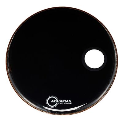 Aquarian 24" Regulator Black Bass Drum Aquarian 24" Regulator Black Bass Drum