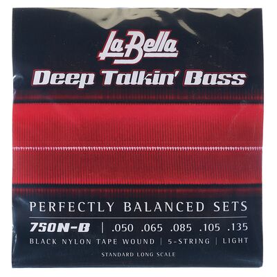 La Bella 750N-B Black Nylon L La Bella 750N-B Black Nylon L