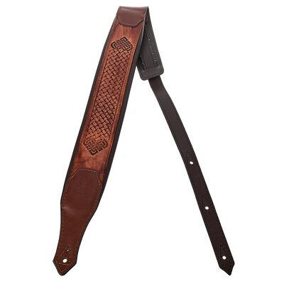 Minotaur Hand Tooled Celtic Strap Camel Minotaur Hand Tooled Celtic Strap Camel