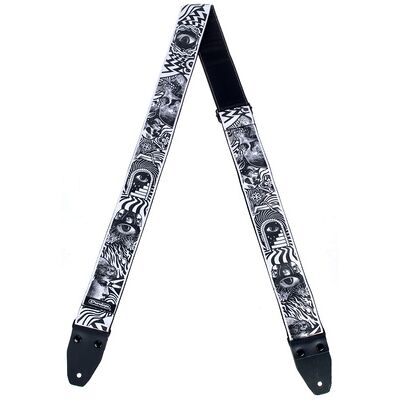 Dunlop I Love Dust Strap Skulls nero Dunlop I Love Dust Strap Skulls nero