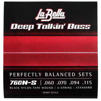 La Bella 760N-S Black Nylon Tape La Bella 760N-S Black Nylon Tape