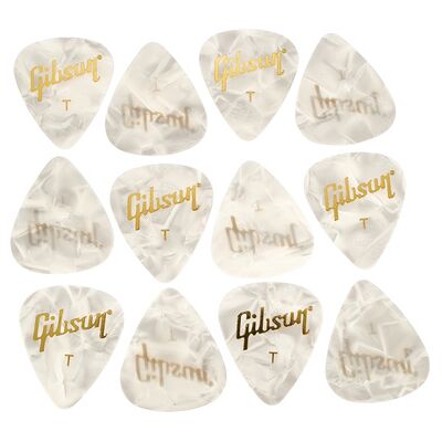Gibson Perloid Picks Thin 12pc Gibson Perloid Picks Thin 12pc