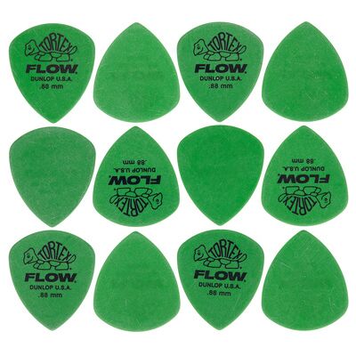 Dunlop Flow Standard Pick Set 0,88 mm verde Dunlop Flow Standard Pick Set 0,88 mm verde