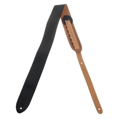 Levys Leather Strap 2" BLK Black Levys Leather Strap 2" BLK Black