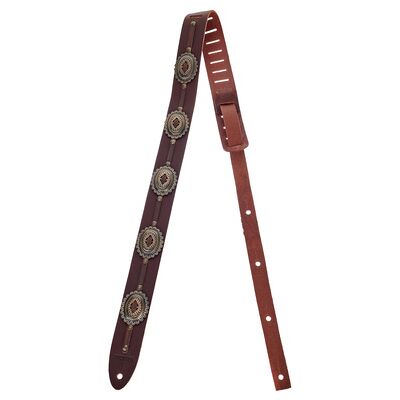 Richter Raw I Concho Guit. Strap BR/OB Brown Richter Raw I Concho Guit. Strap BR/OB Brown