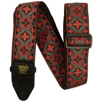 Ernie Ball Red King Jacquard Strap Red King Jacquard Ernie Ball Red King Jacquard Strap Red King Jacquard
